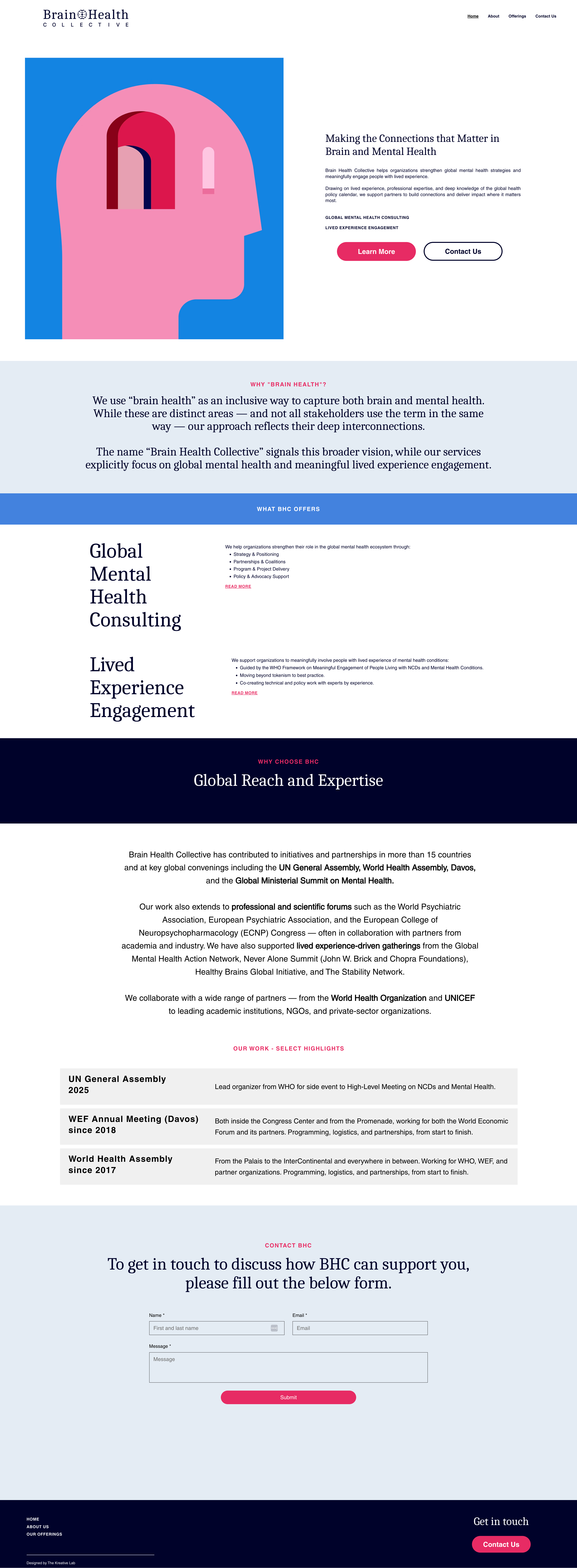 Brain Health Collective website